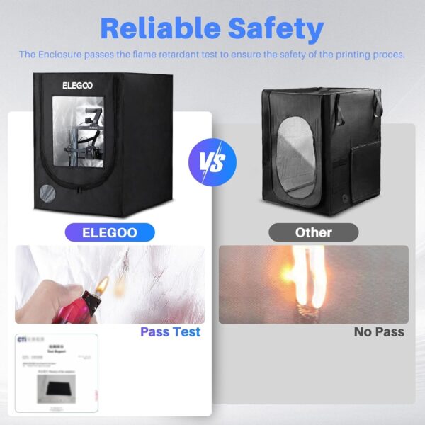 ELEGOO 3D Printer Enclosure, Fireproof and Dustproof 3D Printer Cover Constant Temperature Tent for Neptune 3 Pro/Neptune 4/Neptune 4 Pro/Ender 3/Ender 3 V2/Ender 3 S1/Kobra 2 - Image 4