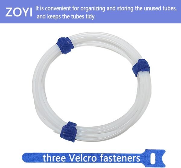 Creamy white PTFE Tube Kit, 2.5mm ID×4mm OD, 5M/16.4ft, Compatible with Bambu Lab AMS X1/P1P/A1, CREALITY K2 Plus/Hi, FLASHFORGE 5M, Prusa MMU3, with Tubing Cutter & 4pcs 4mm Pneumatic Fittings - Image 6