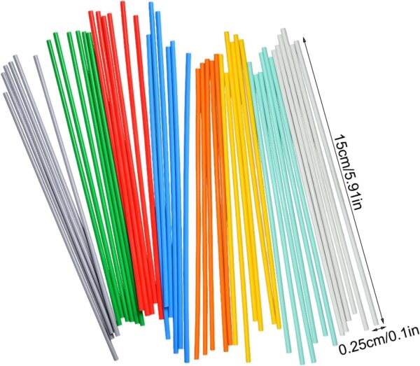 160 Pieces 3-D Pen Filament Refills, 2.5mm Filament Refills, Colorful 3-D Pen Refills, Drawing Pen Refill Filament, Doodler Pen Refills, 3-D Printing Pen Filament for Art Creation - Image 7