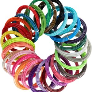 1.75mm Color 3D Pen Filament 10 Rolls Assorted Color Precise for 3D Painting Pen Wire Refills for FDM Printers