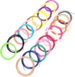 1.75mm Pla 3D Pen Filament Refills 20 Colors Assorted 197ft Total for 3D Drawing Art High Purity Materials
