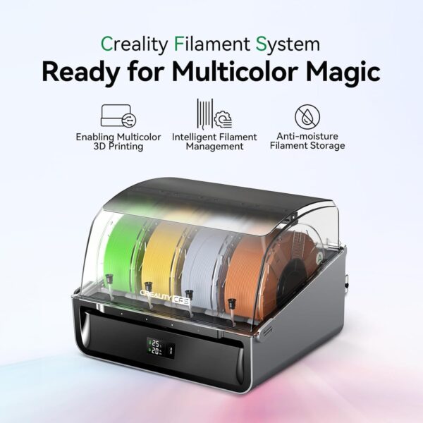 2025 Official CREALITY CFS - Creality Filament System, Multi-Color 3D Printer Automatically System, Auto Filament Switch, Supports 16 Color Printing for K1 Series CFS Upgrade Kit/K2 Plus/Hi Series - Image 2