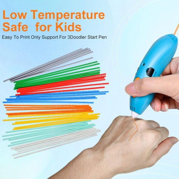 22 Colors 110 Piece PCL 3D Pen Filament Refill for 3 Doodler Start Pen, Low Print Temperature Filament Only Fit for 3 Doodler Start 3D Pen, 15 cm - Image 2