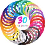30 Colors 3D Pen Filament Riflls 1.75mm PCL Filament Refills for MYNT3D Junior2 3D Pen NOT Fit 3Doodler Start Pen Per Color 10Ft Total 300Ft