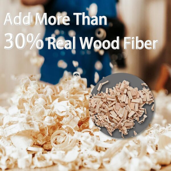 30% Real Wood Fiber 3D Printer Filament Bundle, 3 D PLA Printing Print Filament 1.75 mm, +/-0.03mm & 2.2 lbs, Walnut, Oak, Cherry, Teak, 250g X 4 Pack - Image 2