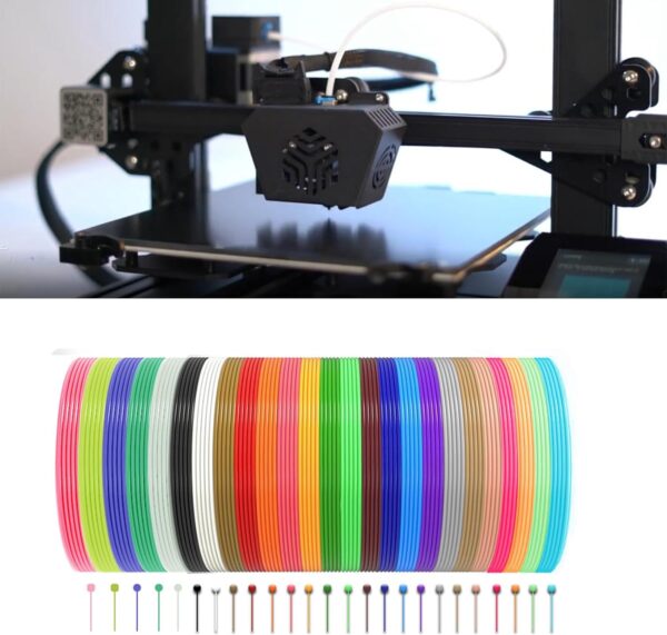 3D Pen Filament 20 Colors 3D Pen Filament 1.75mm Each Color 16.4 Feet 3D Pen Filament Refills 3D Printing Pen Refills - Image 2