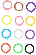3D Pen Filament Refills 12 Pack 5m Each Random Colors Plastic Printing Filament for 3D Pen Printing