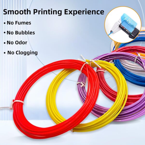 3D Pen Filament Refills, 30 Colors 3D Pen 1.75mm PLA Filament, Each Color 16.4 Feet, Total 492 feet 3D Printing Pen Kids DIY Gift, Compatible with SCRIB3D MYNT3D 3D Pen, Not Suitable for 3Doodler - Image 2