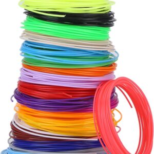 3D Pen Filament,20 Colors 1.75mm 3D Pen PLA Filament Refill,3D Printing Pen Printer Glow in The Dark, for 3D Printer Printing Pen Low Temperature and 3D Printers