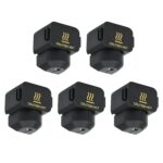 3D Printer Hotend 5pcs Black Silicone Sock Heater Block Silicone Cover for Bambulab A1 / A1 Mini 3D Printer Replacement Accessories
