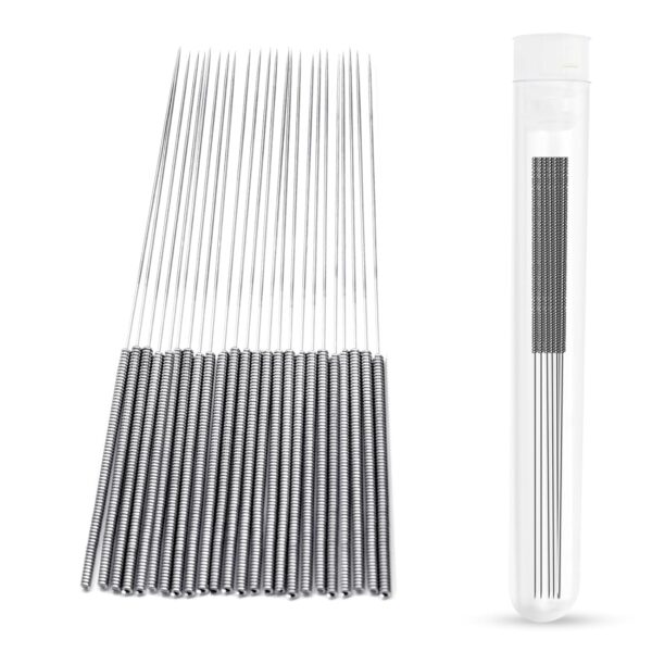 3D Printer Nozzle Cleaning Kit: 20-Pack 0.4mm Stainless Steel Nozzle Cleaner, 3D Printer Cleaning Needles for Creality Ender 3/K1/MK8/V6, No Clogger, Sturdy and Durable, Ease of Use, by 5APLUSREPRAP