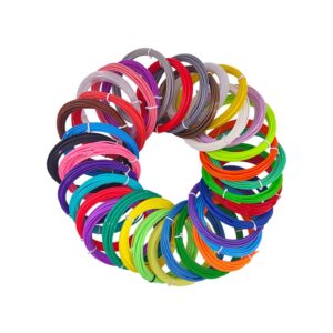 3D Printing Pen PCL Filament Refills, 20 Colors, 16Feet Each Color, Total 320 Feet, 3D Printer Pen Filament 1.75mm Smooth Printing
