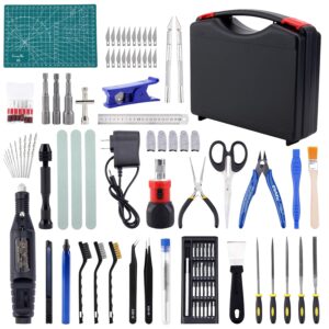 3D Printing Tools with Storage Box for 3D Printer Modeler Basic Tools,3D Print Nozzle Cleaning Kit 3D Printer Tools for Bambu Lab Printer Remove/Trim and Finish 3D Print (124Pcs)