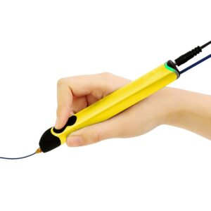 3Doodler Create 3D Printing Pen Set with 50 Plastic Strands, Electric Yellow