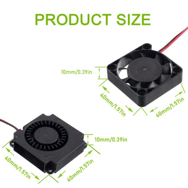 4010 DC 24V Extruder Hot End Fan and DC 24V Turbo Fan for Ender 3 Ender 3 Pro 3D Printer - Image 2