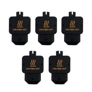 5pcs H2D Silicone Socks for Bambu Lab H2D of 3D Printer Parts Accessories, Hotend Heater Block Insulation Cover Nozzle Protection High Temperature Extruder Heating Block Silicone Cover