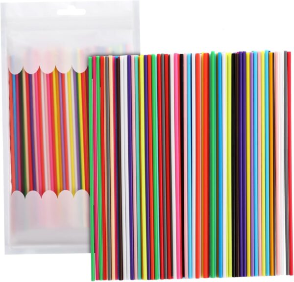Angoily 3D Pen Filament Refills, 110PCS 2.5mm Pcl Filament for 3D Pen, 22 Colors 3D Printing Pen, 3D Doodler Pen Material Low Temperature 3D Pen Supplies