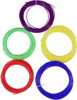 Cabilock 3D Printing Pen Filament Abs 10m Roll Pack 5 Pieces Filament Refills Low Shrinkage Rate