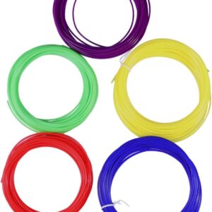 Cabilock 3D Printing Pen Filament Abs 10m Roll Pack 5 Pieces Filament Refills Low Shrinkage Rate