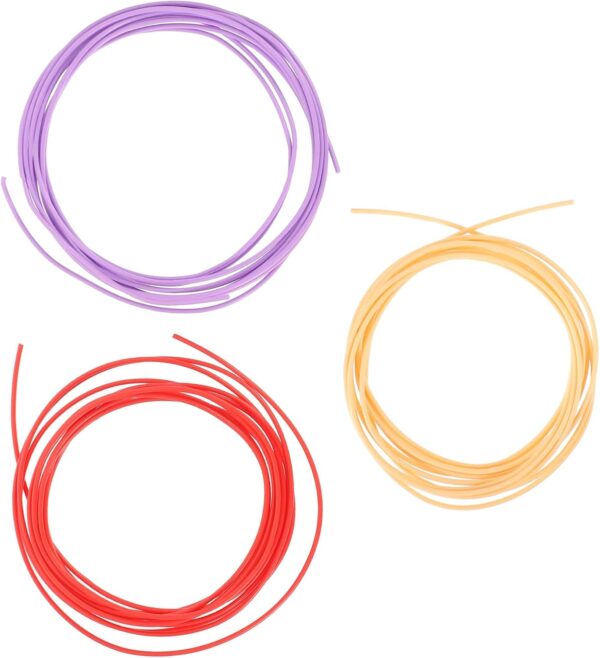 Cabilock 3D Printing Pen Filament Refills 3 Rolls 1.75mm 3D Pen Consumables Glossy Prints Easy to Store Share Random