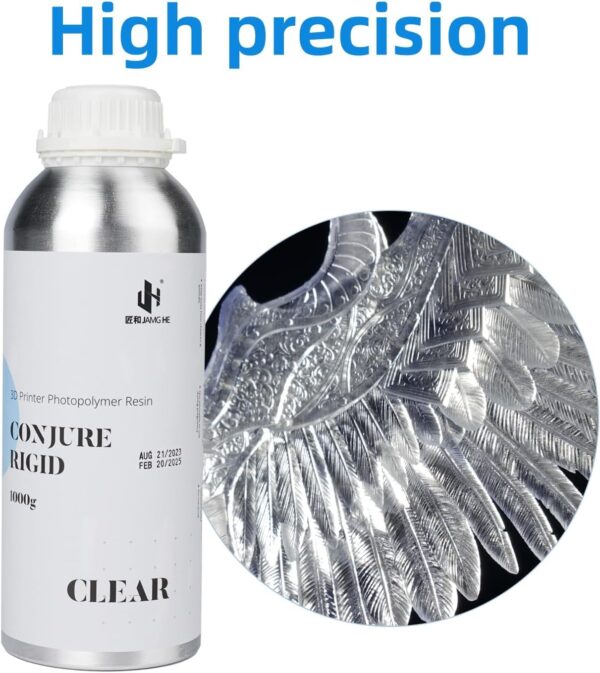 Chitu Systems Conjure Rigid Resin with Engineering-Like Features for Functional Gadgets Resin Printing, Low Shrinkage for Articulated Figure LCD 3D Printing (Clear, 2000g) - Image 2