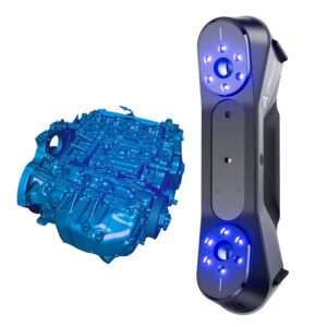 Creality CR-Scan Raptor 3D Scanner for 3D Printing, 60fps Fast Full-Color Scanning, Upgrade 0.02mm Accuracy Multiple-line Blue & NIR Consumer Handheld Scanner, Anti-Shake Tracking for Windows macOS