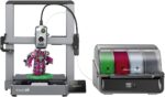 Creality Hi Combo 3D Printer, Multi Color 3D Printing with CFS, 500mm/s Print Speed 95% Pre-Assemble, XY Step-Servo Motor and Auto Leveling Build Volume ‌10.24×10.24×11.81 inch