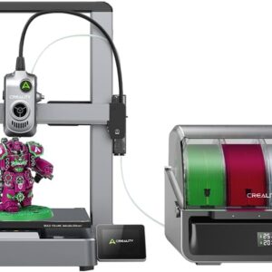 Creality Hi Combo 3D Printer, Multi Color 3D Printing with CFS, 500mm/s Print Speed 95% Pre-Assemble, XY Step-Servo Motor and Auto Leveling Build Volume ‌10.24×10.24×11.81 inch