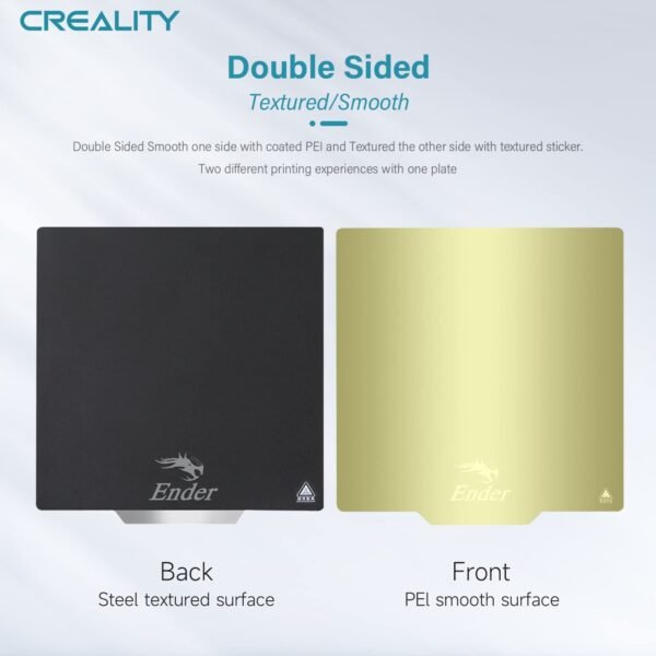 Creality Official Ender 3 Build Plate, 235x235mm Double-Sided Magnetic Bed Plate Smooth+Textured Surface Flexible Removable Printing Platform for Ender 3/3 V2/3 Pro/3 S1/3 S1 Pro/5/5S/5 Pro - Image 2
