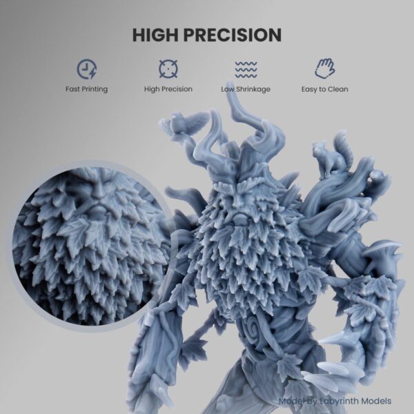 ELEGOO 8K Standard Photopolymer 3D Printer Resin, 405nm UV-Curing Resina for 12K 14K Saturn LCD MSLA DLP Impresora Space Grey 2000g - Image 2