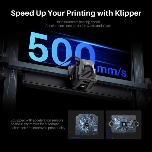 ELEGOO Neptune 4 Max 3D Printer, 500mm/s Fast Printing, Support 300°C Printing, Auto Leveling and Direct Drive Extruder, 420x420x480mm Large Build Volume - Image 2