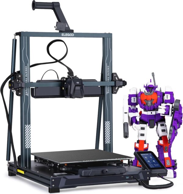 ELEGOO Neptune 4 Plus 3D Printer, 500mm/s High Speed FDM Printer with 300°C Nozzle, Auto Leveling and Direct Drive Extruder, 320x320x385mm Large Printing Size