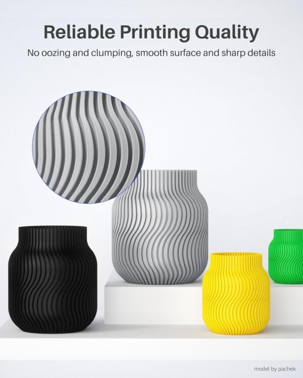 ELEGOO PETG PRO Filament 1.75mm Green 1KG, Strong Toughness 3D Printer Filament Dimensional Accuracy +/- 0.02 mm, 1kg Cardboard Spool(2.2lbs) for Most FDM 3D Printers - Image 2