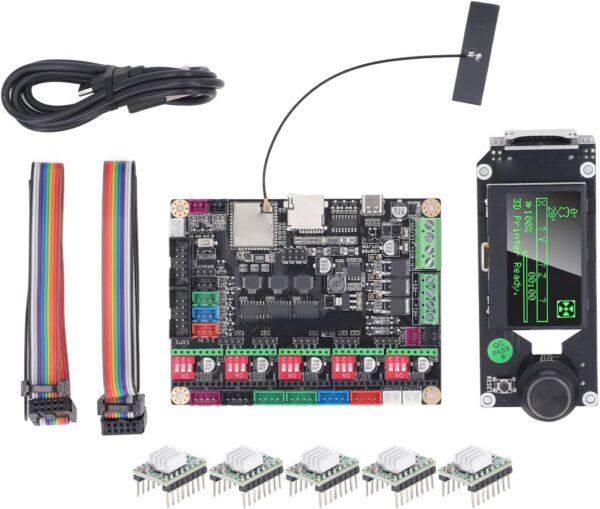 ESP32 3D Printer Motherboard Microstepper Motor Driver for Marlin2.0 Firmware Support MKS MINI12864 V3 Compatibility LCD Screen 5 A4988 Stepper Motor Drivers Mainboard Controller - Image 2