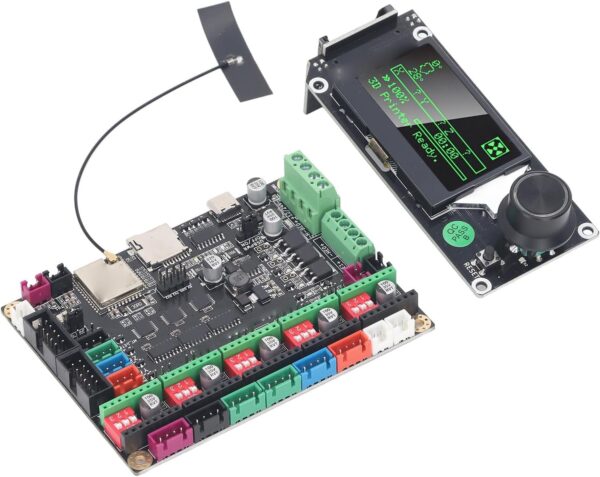 ESP32 3D Printer Motherboard Microstepper Motor Driver for Marlin2.0 Firmware Support MKS MINI12864 V3 Compatibility LCD Screen 5 A4988 Stepper Motor Drivers Mainboard Controller