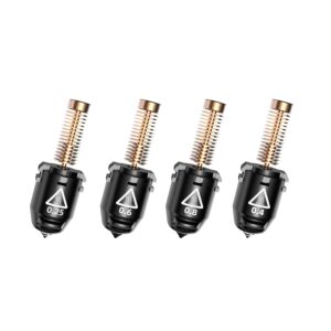 FLASHFORGE Adventurer 5M Nozzle, All Sizes 4-Pack Nozzle Bundle, 280℃ High Flow 32mm³/s Nozzle for Stable High-Speed Printing, Adventurer 5M Pro Hotend, 3S Quick-Detachable Nozzle