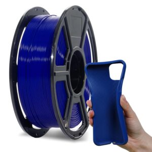 Flashforge 3D Printer Filament 1.75mm, 3D Printer Filaments 1kg Spool-Dimensional Accuracy +/- 0.02mm, Environmental Friendliness, no Smoke and no Odor (Blue, PLA Flexible)