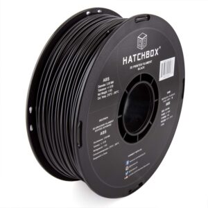 HATCHBOX ABS 3D Printer Filament, Dimensional Accuracy +/- 0.05 mm, 1 kg Spool, 3.00 mm, Black