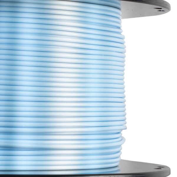 HATCHBOX Metallic Finish PLA 3D Printer Filament, Dimensional Accuracy +/- 0.03 mm, 1 kg Spool, 1.75 mm, Light Blue - Image 2