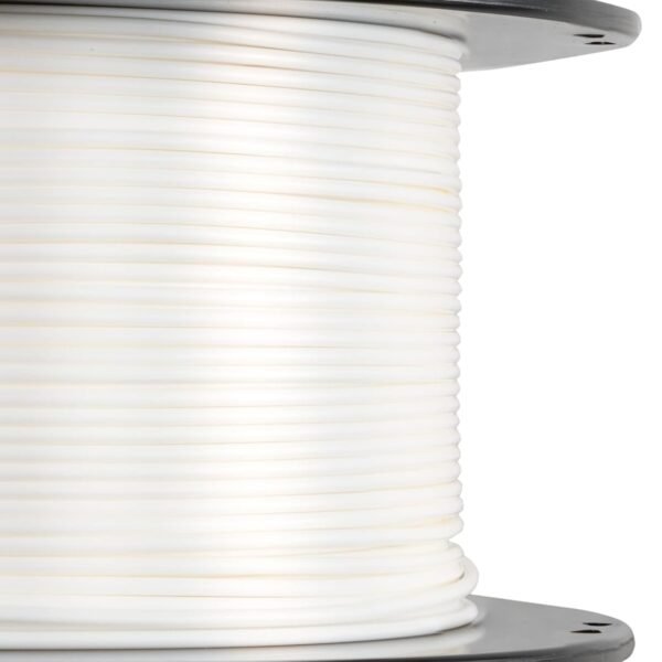HATCHBOX Metallic Finish PLA 3D Printer Filament, Dimensional Accuracy +/- 0.03 mm, 1 kg Spool, 1.75 mm, White - Image 2