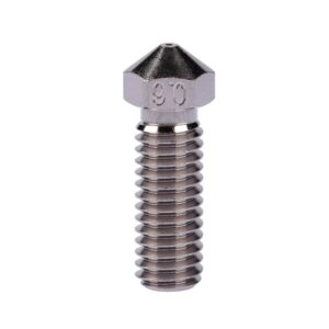 Long M6 Thread Plated Copper Nozzle 0.6 Non-Stick High Performance Compatible with Sidewinder X1 X2 Volcano Heater Block hotend 3D Printer PEI PEEK Carbon Fiber (0.6mm)
