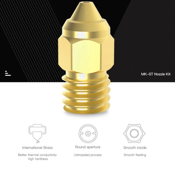 Offical Creality 15pcs 3D Printer Extruder Nozzle 0.4mm MK Nozzles for Ender 3 S1/Pro/Ender 3/V2/Pro/Max/CR-6 SE/MAX Nozzle, for Ender-3 Serise/Ender-5 - Image 2