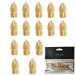 Offical Creality 15pcs 3D Printer Extruder Nozzle 0.4mm MK Nozzles for Ender 3 S1/Pro/Ender 3/V2/Pro/Max/CR-6 SE/MAX Nozzle, for Ender-3 Serise/Ender-5