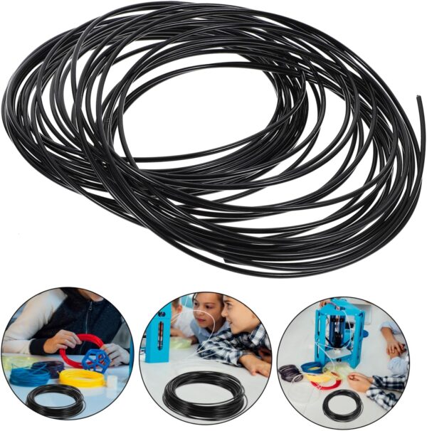 PRETYZOOM Pen Filament Refills Abs Filament Roll Black Compatible with All Printers Accuracy for Creative Projects - Image 2