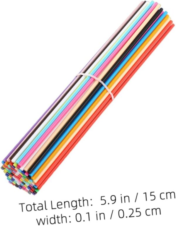 PartyKindom 3D Printing Pen Filament 110pcs 22 Pcl Filament Set White Ink Detailed Designs - Image 2