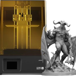 Phrozen Sonic Mighty 4K Large LCD Resin 3D Printer, L7.9 x W4.9 x H8.7 Printing Volume, 9.3" Mono LCD Screen & 22cm Z-axis, Matrix LED UV Light Tech, Large 3D Models, Miniatures,Tabletops