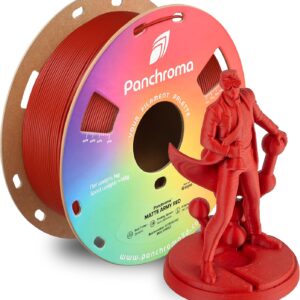 Polymaker Panchroma Matte PLA Filament, Army Red 1.75mm 1kg 3D Printing Filament, Formerly Polyterra Matte, Fits Most FDM 3D Printers, 1kg Spool (2.2lbs)