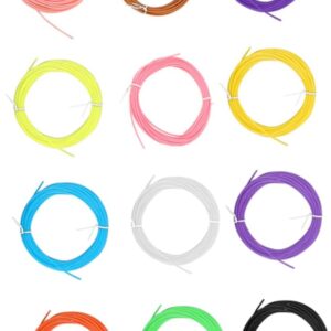 Printing 3D Pen Filament Refills 12 Pack Plastic Printing Filament for 3D Pen DIY and Creative Projects Random