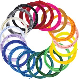 SCRIB3D Pen Filament Refills, 20 Colors, 16 Feet Per Color, 1.75mm PLA, Works with SCRIB3D, PIKA3D, MYNT3D and Most Other 3D Printing pens