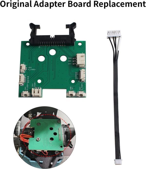 SOVOlL SV07 3D Printer Hotend Adapter Board - Hot End Breakout Module Motherboard Replacement: Connection of Heater Cartridge Thermistor Fan LED Light Bed Leveling Sensor Extruder Motor Accessories - Image 2